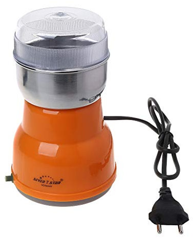 Guangtian Moulin à café électrique en acier inoxydable 220 V Orange