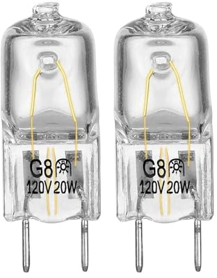Halogen Light Bulb Fits for GE Samsung Ken More Elite Maytag Over The Stove Range Microwave, Night Light/Stove Light Bulb for GE Microwave, Replaces WB25X10019, 2Pack