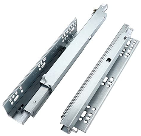 Guida per Cassetti Nascoste,Invisibile Guide per Cassetto Push to Open Binari Cassetti,per Cassetti in Legno Armadi Armadietti Mobili da Bagno,1 Coppia(Size:30cm(12in))