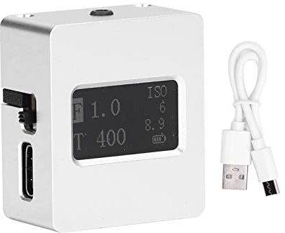 Reflection Photometer Camera Light Meter Upper Reflection Photometer Cold Hot Shoe Fixing with USB Cable HY‑201X(Silver)