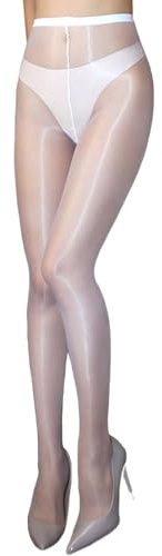 HTRUIYATY Damen Strumpfhose Feinstrumpfhose glatt 1D Nahtlose Hohe Taille strumpfhose glänzend