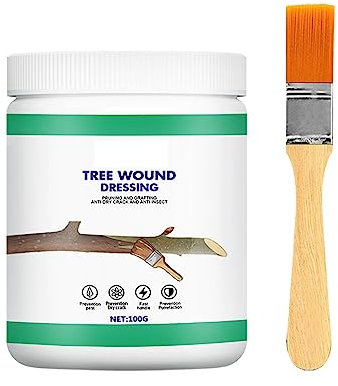 Dinglong 100 ML Mastic Cicatrisant, Baume pour Plaies de Tailles, Mastic Cicatrisant pour Arbre, Mastic À Cicatriser Et À Greffer pour La Greffe De Plantes De Jardin, Cicatrisant