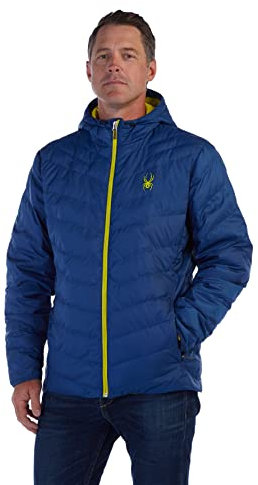 Spyder Herren Peak Isolatorjacke mit Kapuze Isolationsjacke, Abgrund, M