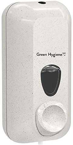 Green Hygiene DRÜCKEBERGER, Flüßigseifenspender mit Nachfüllsystem aus 25% Holzfaser, Seifenspender, Pumpspender, wiederbefüllbar, nachfüllbar