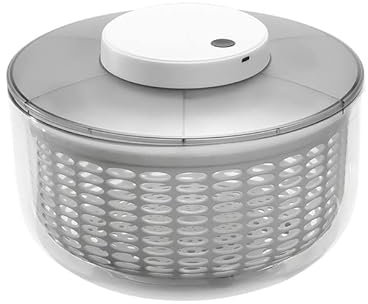 EUYIMOMO salatschleuder klein Elektro-Gemüsesalat-Dörrgerät for zu HauseWiederaufladbarer Wasserkipper for KüchenobstTrockenmaschineWaschen von GemüsedörrenAbtropfkorb (Color : A, Size : 4.75L)