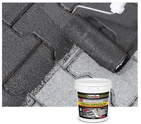 Isolbau Peinture de sol, 1,5 kg, pour sol et béton, pour cave, garage, atelier, revêtement de sol imperméable pour l'intérieur et l'extérieur, anthracite (RAL)