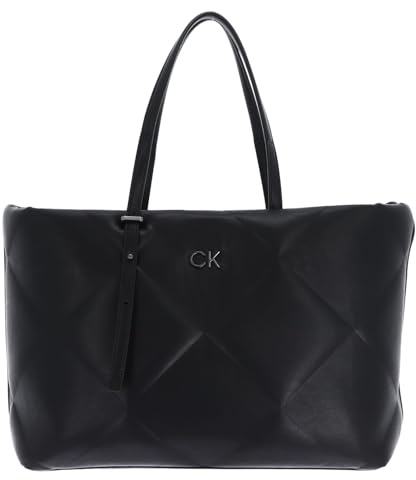 Calvin Klein Crossovers Damen Re-Lock Quilt, Schwarz Ck, Einheitsgröße