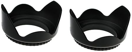 PartyKindom 2pcs Dslr Lens Hood for Camera Lens Professional Dslr Hood Camera for Outdoor Photography
