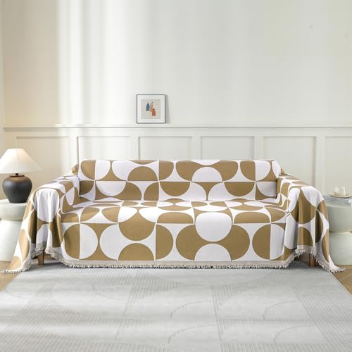 Ystyle Telo Copridivano 3 Posti Universale, 180x340 CM, Cachi