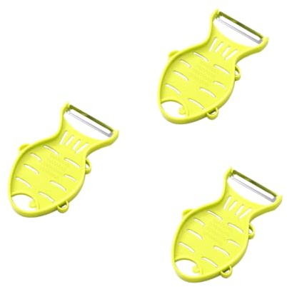 Garneck 3 Piezas Herramienta De Cocina Para Pelar Pelador De Frutas Pelador Suizo Francés De Judías Verdes Cortadora De Patatas Rebanador De Verduras De Zanahorias Cortador De Piña