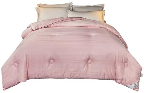 YSUEFIJO Piumino Letto 4 Stagioni, Trapunta Pesante Invernale Autunnale, Piumino Trapuntato in Fibra Antiacaro, Caldo e Soffice Piumino, Coperta Trapunta di Microfibra Sintetico