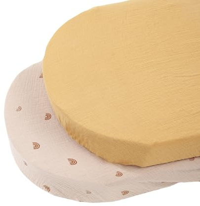 Psdndeww Baumwoll-Babywiegen, Kleinkind-Bettwäsche, atmungsaktive Baby-Bettwäsche, bunt, für bequemen Schlaf