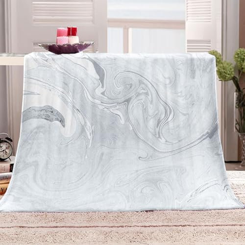 KQYLBM Marmor Fleece Decke Winter Blanket Kuscheldecke Flauschig Kinderdecke 130 X 150 cm