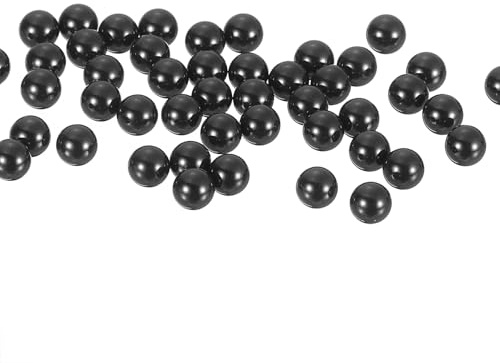 sourcing map 3mm Ceramic Bearing Balls, 50 Pcs Si3N4 Silicon Nitride Ball G10 Precision Balls for Aerospace Automotive Robotics, Black