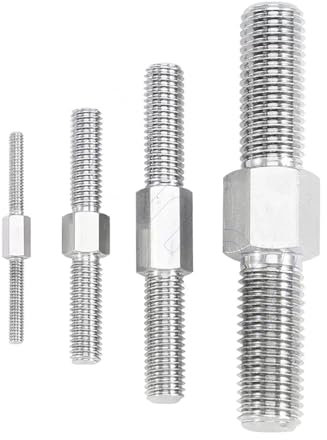 A2 304 Edelstahl Links- und Rechtsgewinde Doppelkopf-Gewindestange Doppelendgewindestange Stehbolzen M3 M4 M5 M6 M8 bis M16(150mm,M14(1Pcs))