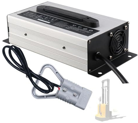 WLEJSL Chargeur de Batterie Haute Puissance pour Chariot Élévateur 1200 W 72 V 12 A, avec Prise de Sortie Anderson 50 A/120 A/175 A/350 A pour Transpalette et Autolaveuse,A1,50A