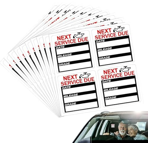 Autocollants de rappel de vidange d'huile - Étiquettes d'entretien pour véhicule, autocollants pour vitres d'entretien automobile | Autocollants de rappel de véhicule, autocollants d'entretien d'huile