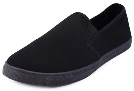 JOMIX Scarpe Slip On Donna in Tela Scarpe Senza Lacci Leggere Traspiranti Sneakers Basse Estive da Anziani WSS250586 Nero 40