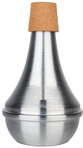 Remingtape Aluminiumlegierung Trompetendämpfer Lärmmindernder Dämpfer mit Korkkanten Schutz (80%-90% Lärmminderung) Langlebig