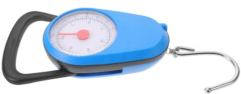 BIUDECO Bilancia a Molla Portatile con Gancio 35 Kg Bilancia da Pesca Compatta e Leggera per Cucina Valigie e Frutti di Mare con Display Luminoso per Uso Esterno e Domestico