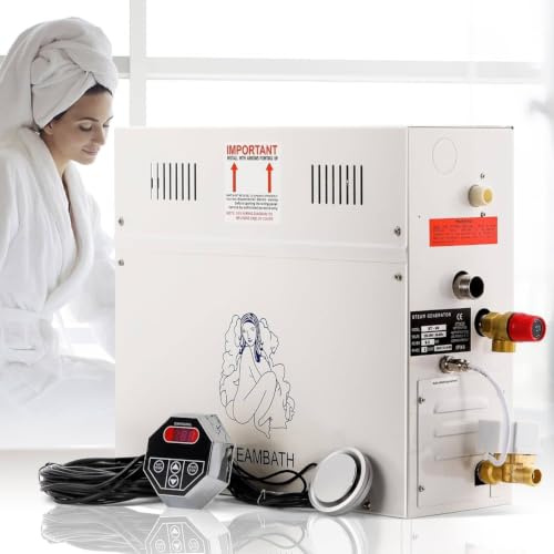 Stufa elettrica per sauna domestica, in acciaio inox, 4,5-18 kW, con generatore di vapore e controllo digitale
