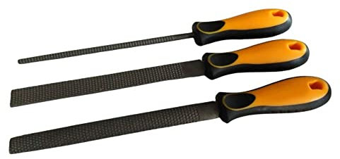 FAST WORLD SHOPPING ® Raspel-Set für Holz, Gipskarton, 200 mm, 3 Stück, für Halbrundholz, flach
