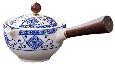 OWLES Ceramic Teapot Chinese Gongfu Tea Pot 360 Rotation Tea Maker Infuser Portable Single Pot 160ml Chinese Gongfu Tea Supplies (Color : A)