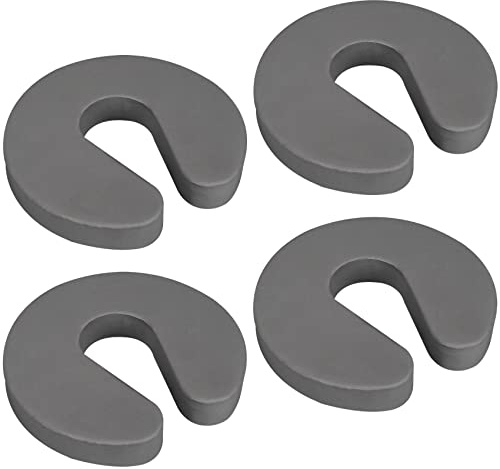 4 Stück Tür-Fingerschutz, Sicherheits-Türstopper, Schaumstoff-Kindersicherheit, Türstopper (grau)