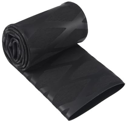 QUARKZMAN 40mm Dia 65mm Plat 0,5M 2:1 Gaine Thermoretractable Noir | Chaleur Rétractable Manchon Envelopper Tube Antidérapant Imperméable pour Tige Poignée Poignée,
