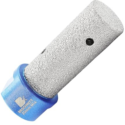 Diamond Finger Milling Bits - BRSCHNITT 20mm Dry Core Drill Bit for Enlarging Shaping Existing Holes of Porcelain,Hard Ceramic,Granite,Marble with M14 Thread