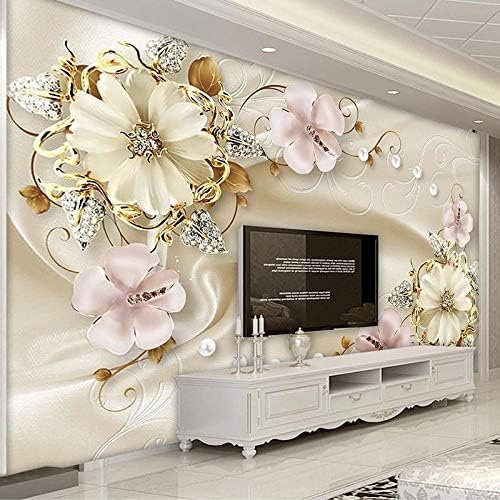 XLMING 3D Blumenkunst Wandbild Wohnzimmer Tv Hintergrund Fototapete Schlafzimmer Wand 3D Blume 3D Tapete Effekt Tv Sofa Die Fototapete Wandbild Wohnzimmer Schlafzimmer-430cm×300cm