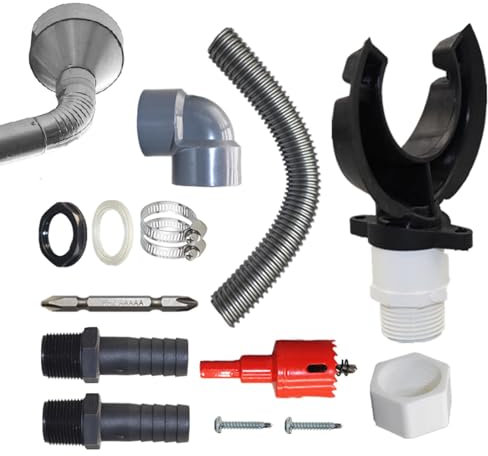 Water Connector Kit For Downpipe | Rain Barrel Diverter Kit Connects Downpipe To Water | Rain Catchment System For Rainwater Collection From Gutter