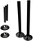 Black 15mm Radiator Pipe Hole Collars - 2 Pack, Durable Radiator Pipe Covers, Easy to Install Pipe Rings for Neat and Professional Finish