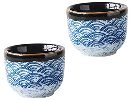 Alipis Coppa da Sakè Giapponese Smaltata in Ceramica 35 Ml
