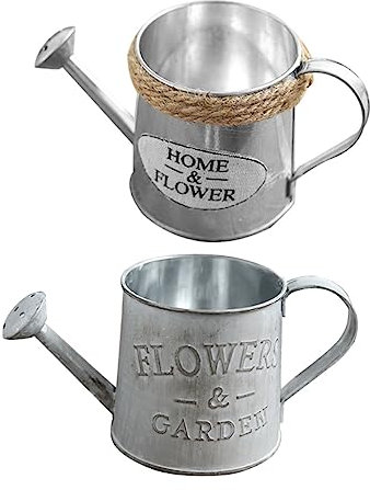 IMIKEYA 1 Set Annaffiatoio in latta Pianta di Casa Vaso Zincato Strumento Di Irrigazione Giardino Vasetti Da Giardino Annaffiatoio Giardino Innaffiatoio Casa Ferro 2 Pezzi