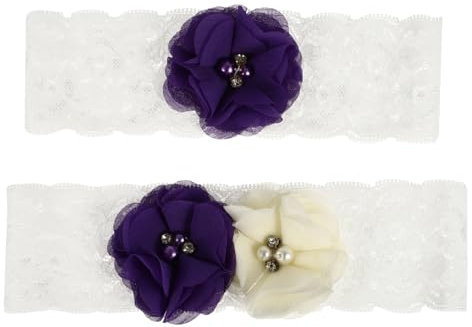 SAFIGLE Das Wichtigste Für Die Braut Strumpfbänder Mit Spitzenblumen Hochzeitsgürtel Für Jeden Anlass