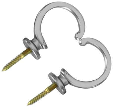 HOLIDYOYO 2stücke Metall Vorhanghaken Zum Einhängen Wandhaken Für Gardinen Handtücher Mehrzweck Wandhaken Montage Ohne Werkzeug