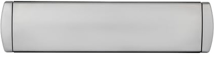 IRONWORX® Enigma Satin Chrome 12 Metal Sleeved Letterbox, Weatherproof | 259x48mm opening, 275mm centres, uPVC, composite & wooden doors, heavy sprung, easy to fit, 180° opening, front door