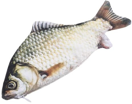 COOPHYA Kreative Federmäppchen in Fischform Großes Fassungsvermögen Langlebiges Polyester Multifunktional Als Reiseetui Oder Kosmetiktasche Für Schule Und Freizeit