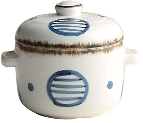 GLETSF Jätte frukostkoppar, salladsskål, keramisk soppkopp, unik behållare för soppkopp, soppskål för kaffe, te, löksoppskål med PoiWhite2