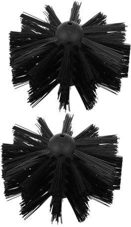 TOPBATHY 1 Jeu Brosse De Cheminée Machine À Café À Filtre Deux Goupillon Nettoyage Balayette Cheminée Perceuse Guérir Le Tuyau Outil Anti-Peluches Outils De Nettoyage De Cheminée 2 Pièces