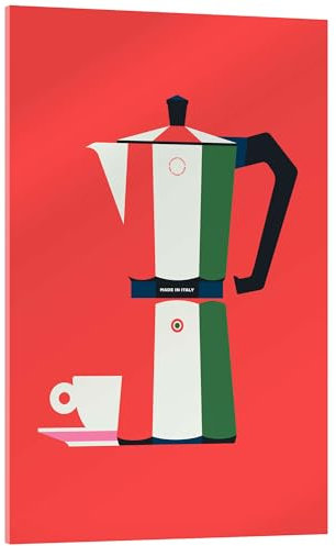 Posterlounge Italian Coffee Acrylglasbild von Bo Lundberg 60 x 90 cm Rot Wandbilder Wanddeko