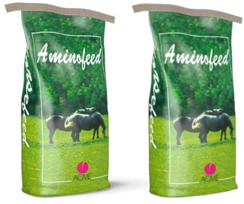 Acme Aminofeed, Mangime per Cavalli, 2 Sacchi da 20 kg, per Fattrici, Puledri e Cavalli Sportivi