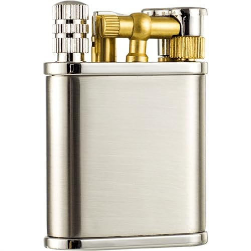 YHBNJIGW Briquet Portable Vintage en Laiton, Briquet à kérosène à Bras élévateur Antique avec allumettes permanentes, Cadeau, for Hommes et Femmes (kérosène Non Inclus)(C)
