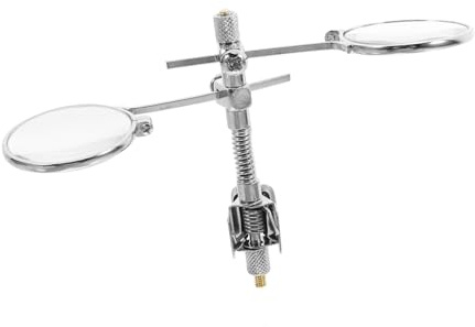 GLSTOY Aufstecklupe Für Brillen 5-fach Vergrößerung Glaslinsen Mit Clip Leichte Schmuck Und Uhrmacherlupe Für Präzise Detailarbeit Zuhause Und Unterwegs