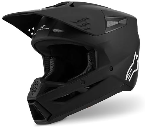 Alpinestars SM3 Motocross Helm Solid schwarz matt