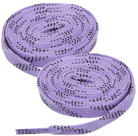 HOODANCOS Cordones Planos para Patines de Hielo de Poliéster y Algodón, Resistentes a Bajas Temperaturas, Ligeramente Elásticos, Ideales para Deportes sobre Hielo Casuales