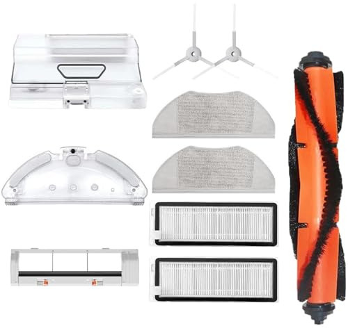 Compatible con Xiaomi, Mijia G1 MJSTG1 Robot Aspirador Esencial Cepillo Principal Rodante Lateral Filtro Trapeador Paño Tanque de Agua Caja Polvo Piezas(Suit 1)