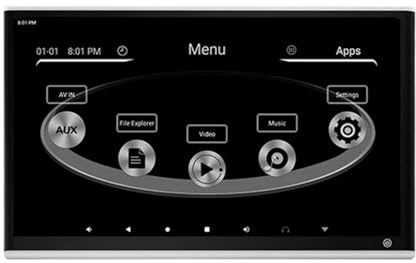 Monitor Poggiatesta For Auto Da 13,3 Pollici 2 GB + 32 IPS Tablet Touch Screen 4K MP5 Video Movie Player Display TV For Sedile Posteriore Del'auto Facile Da Installare Per I Viaggi(1 PCS Silver 13.3)