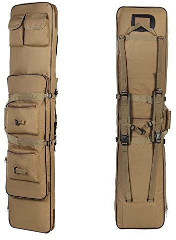 ANSNOW Gewehrkoffer, Taktischer Gewehrkoffer, Outdoor-Schrotflinten-Tragetasche, Weich Gepolsterter Waffenkoffer, Gewehrtasche, Waffenrucksack, Gewehrtasche, Doppelter Langer Gewehrkoffer Für Jagdsc